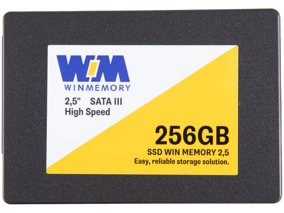 SSD 256GB WIN MEMORY SATA 2,5” Leitura 560MB/s Gravação 540MB/s SWR256G - 1