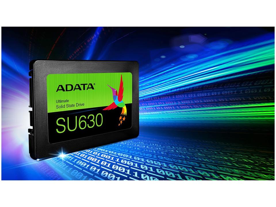 SSD Adata 960GB SATA III 2.5” Leitura 520MB/s e Gravação 450MB/s SU630 - 6