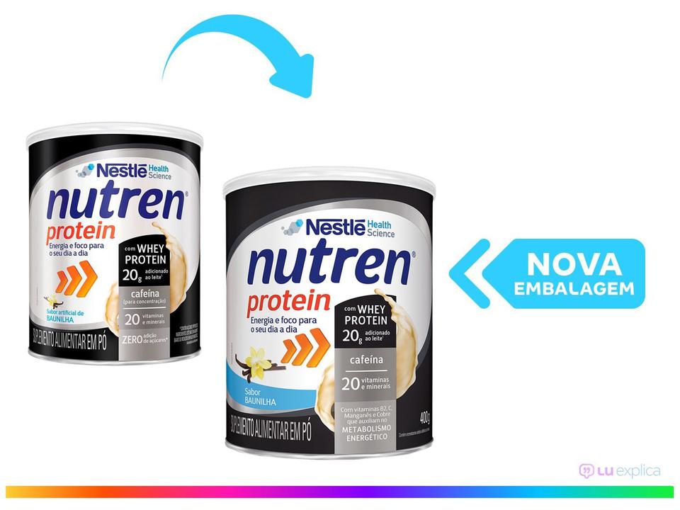 Suplemento Alimentar Adulto Nutren Baunilha Protein Zero 400g - 1