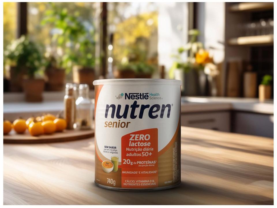 Suplemento Alimentar Adulto Nutren Senior Sem Sabor Sem Lactose 740g - 10