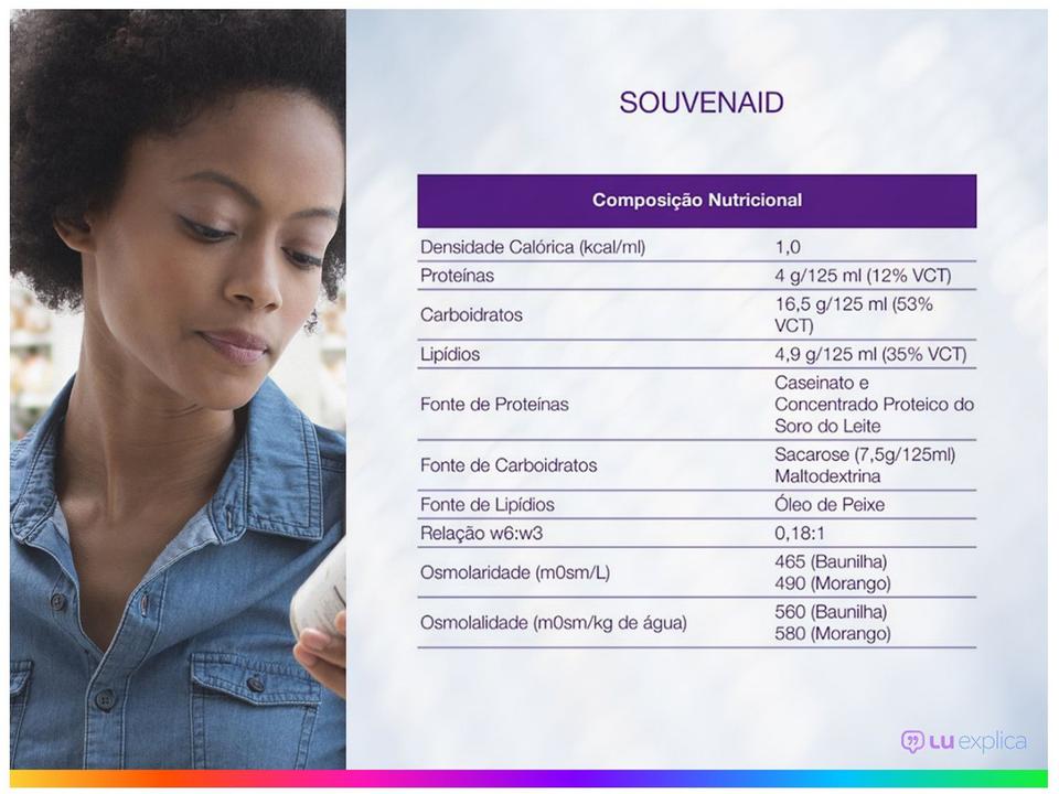 Suplemento Alimentar Adulto Souvenaid Morango - 3