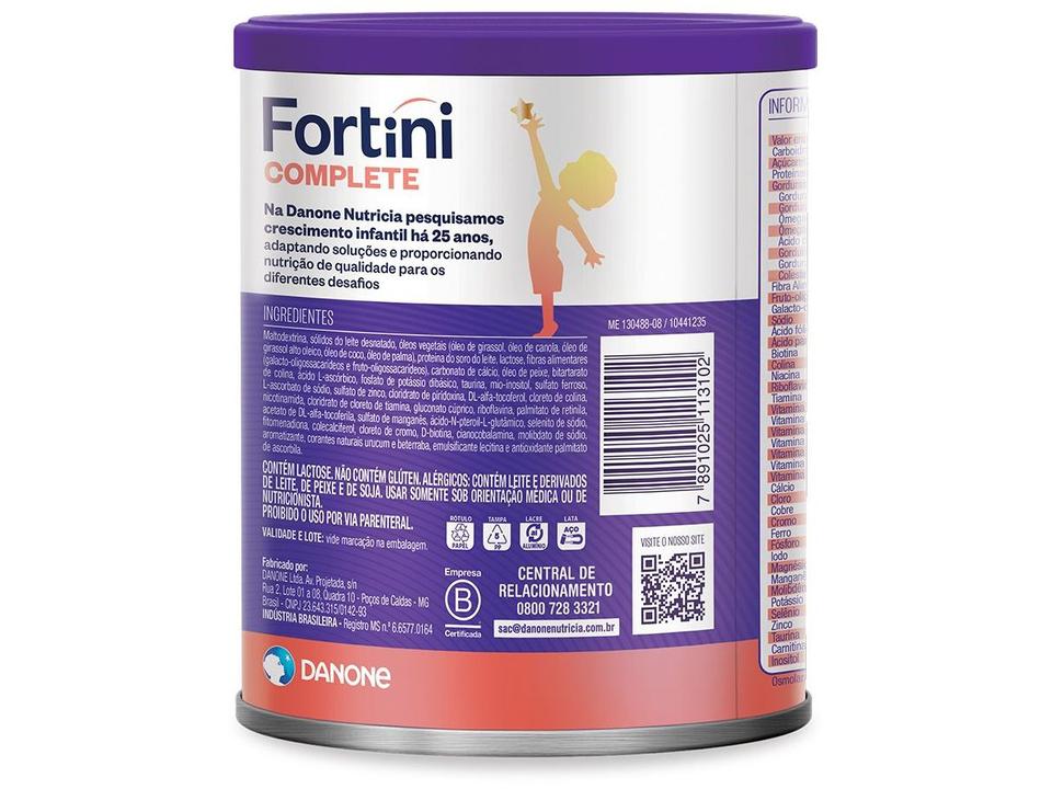 Suplemento Alimentar Infantil Fortini Complete Vitamina de Frutas 800g - 3