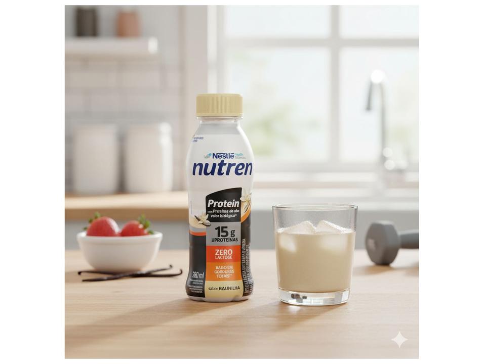 Suplemento Alimentar Nestlé Nutren Protein Zero Lactose Baunilha 260ml 6 Unidades - 3
