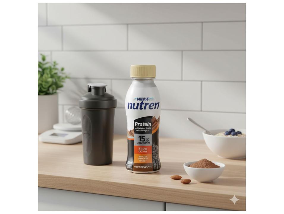 Suplemento Alimentar Nestlé Nutren Protein Zero Lactose Chocolate 260ml 6 Unidades - 4