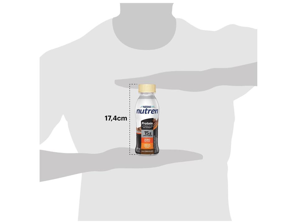 Suplemento Alimentar Nestlé Nutren Protein Zero Lactose Chocolate 260ml 6 Unidades - 8