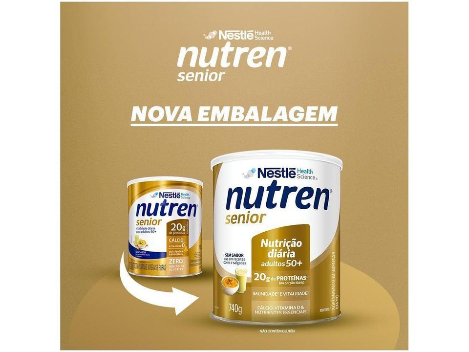 Suplemento Alimentar Nutren Senior Sem Sabor - 740g - 9