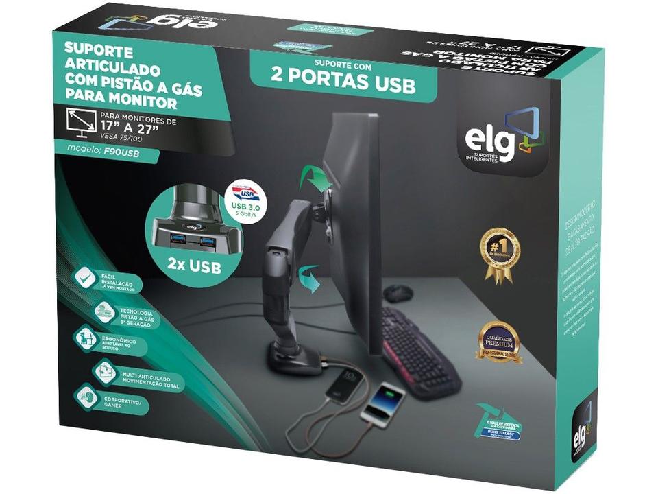 Suporte para Monitor Articulado de Mesa - 9