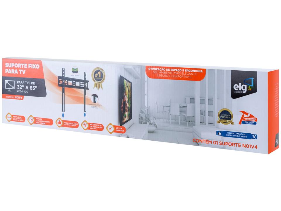 Suporte para TV Fixo 32” até 55” LCD/LED/3D/Plasma ELG New N01V4 - 6