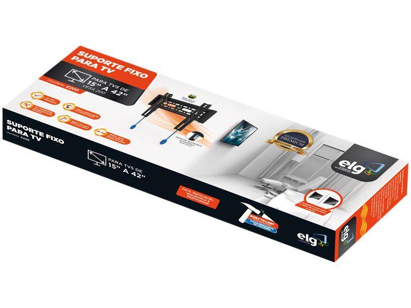 Suporte TV LED/PLASMA/LCD 15 a 32 Polegadas Vesa 200 Preto ELG - 3