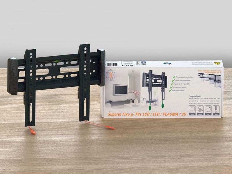 Suporte TV LED/PLASMA/LCD 15 a 32 Polegadas Vesa 200 Preto ELG - 15