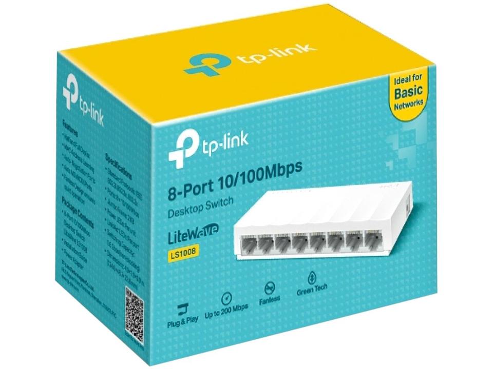 Switch 8 Portas TP-Link LS1008 10/100Mbps - 2