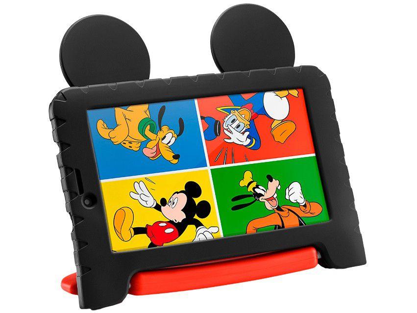 Tablet Infantil Multi Mickey Plus com Capa - 16GB 7” Wi-Fi Android 8.1 Quad Core Câm. 2MP - 2