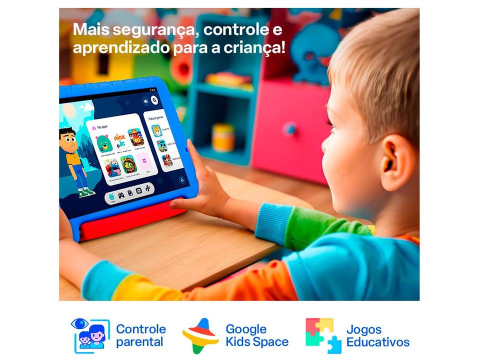 Tablet Infantil Multi NB438 4GB RAM 64GB 8" Android 13 Octa-core Wi-Fi - 2
