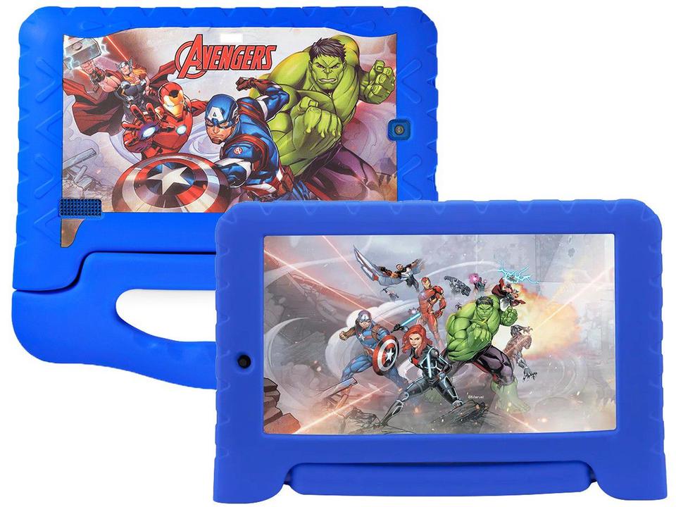 Tablet Infantil Multilaser Vingadores Plus - com Capa 7” Wi-Fi 16GB Android 8.1 Quad-Core