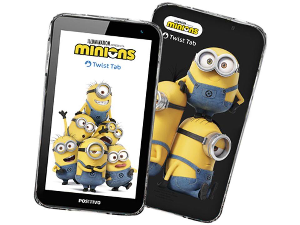Tablet Infantil Positivo T770KM Minions com Capa - 7” Wi-Fi 32GB Android Oreo Quad-Core - 14