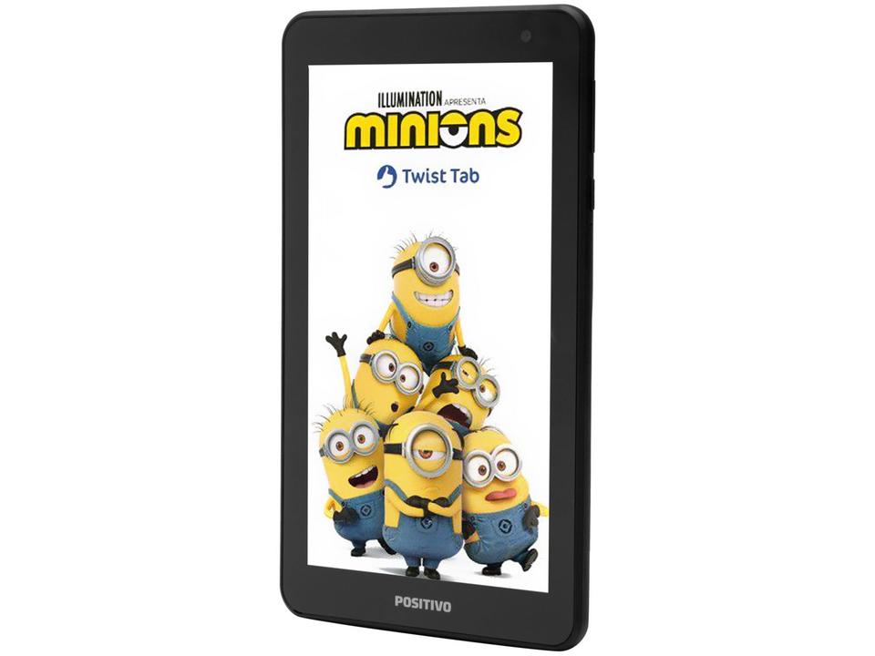 Tablet Infantil Positivo T770KM Minions com Capa - 7” Wi-Fi 32GB Android Oreo Quad-Core - 3