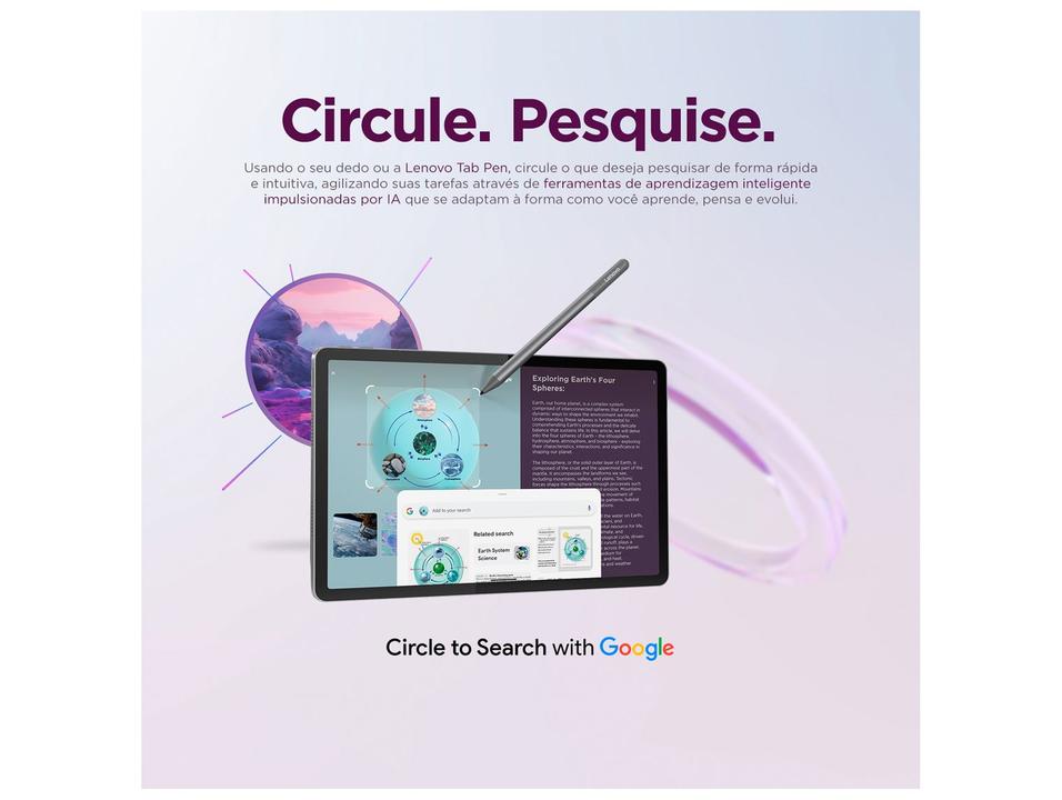 Tablet Lenovo Idea Tab com Capa Teclado e Caneta 8GB RAM 128GB 11" Android 15 MediaTek Dimensity 6300 Wi-Fi - 1