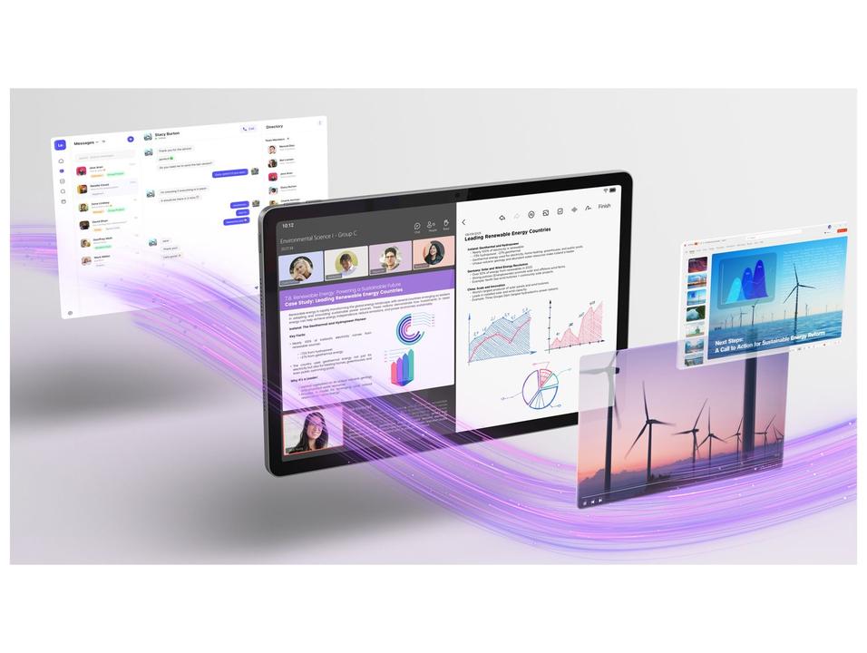 Tablet Lenovo Idea Tab com Capa Teclado e Caneta 8GB RAM 128GB 11" Android 15 MediaTek Dimensity 6300 Wi-Fi - 7