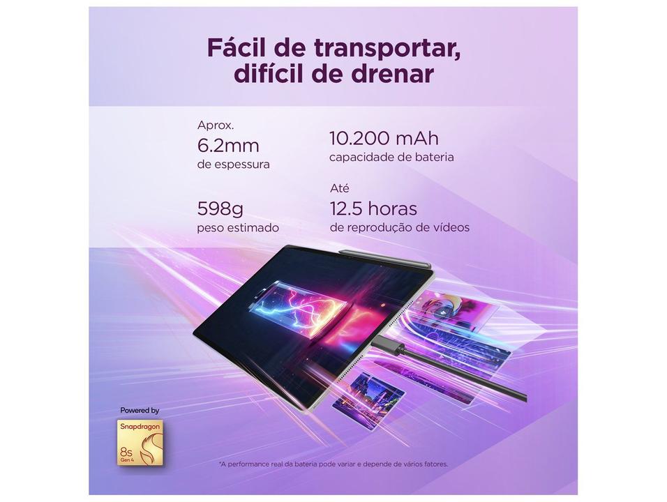 Tablet Lenovo Idea Tab Pro Gen 2 com Caneta e Capa com Teclado 8GB RAM 256GB 13" Android 16 Qualcomm Snapdragon 8s Wi-Fi - 3