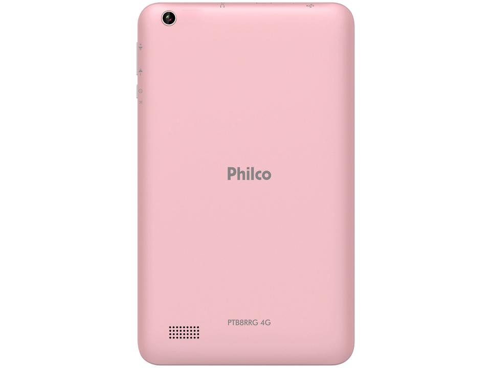 Tablet Philco PTB8RRG 8” 4G Wi-Fi 32GB - Android 10 Quad-Core Câm. 5MP + Selfie 2MP - 3
