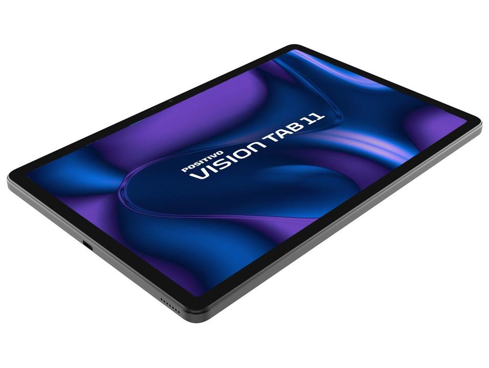 Tablet Positivo Vision Tab com Caneta e Capa com Teclado 4GB RAM 128GB 11" Android 16 UniSOC T606 Octa-Core Wi-Fi 4G - 11