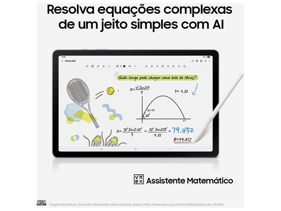 Tablet Samsung Galaxy Tab S10 Lite com Caneta e Capa 6GB RAM 128GB 10.9" Android Exynos 1380 Wi-Fi - 4