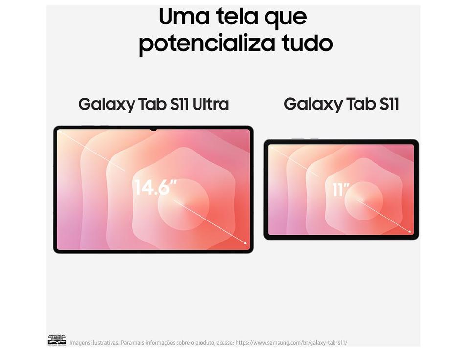 Tablet Samsung Galaxy TAB S11 com Caneta S Pen 12GB RAM 256GB 11" Android Dimensity 9400+ Wi-Fi - 2