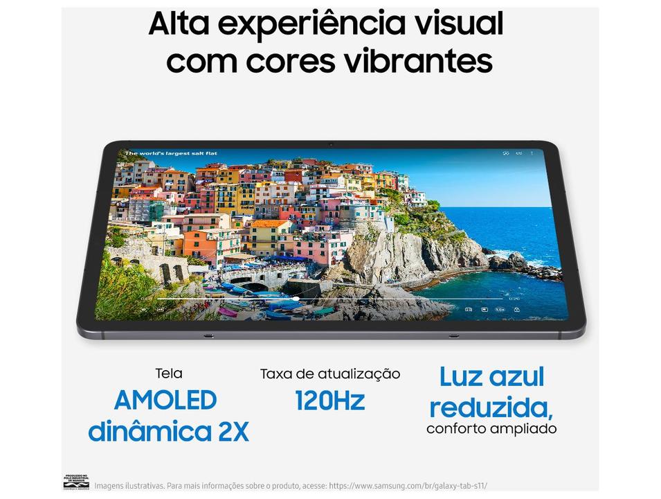 Tablet Samsung Galaxy TAB S11 com Caneta S Pen 12GB RAM 256GB 11" Android Dimensity 9400+ Wi-Fi - 5