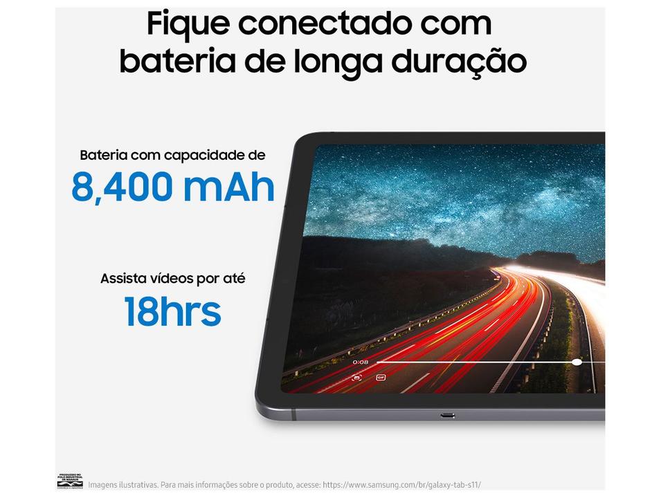 Tablet Samsung Galaxy TAB S11 com Caneta S Pen 12GB RAM 256GB 11" Android Dimensity 9400+ Wi-Fi - 7