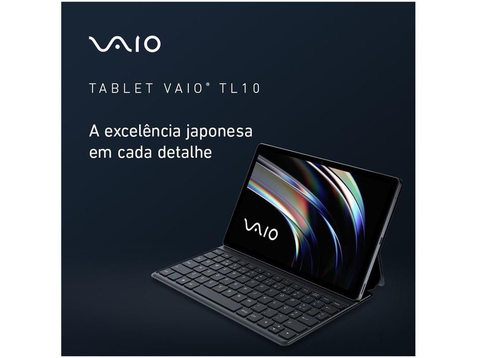 Tablet Vaio TL10 com Teclado de Conexão Inteligente 10,4" 128GB 8GB RAM Android 13 Octa-Core Wi-Fi 4G - 8