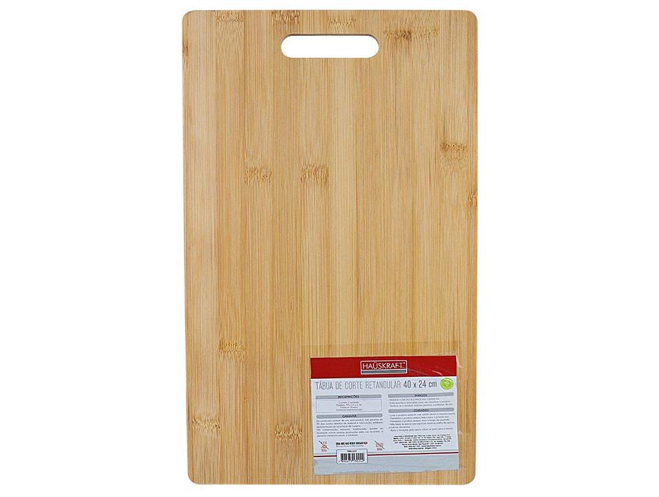 Tábua de Corte de Bambu Hauskraft TBBU112 40x24cm - 3