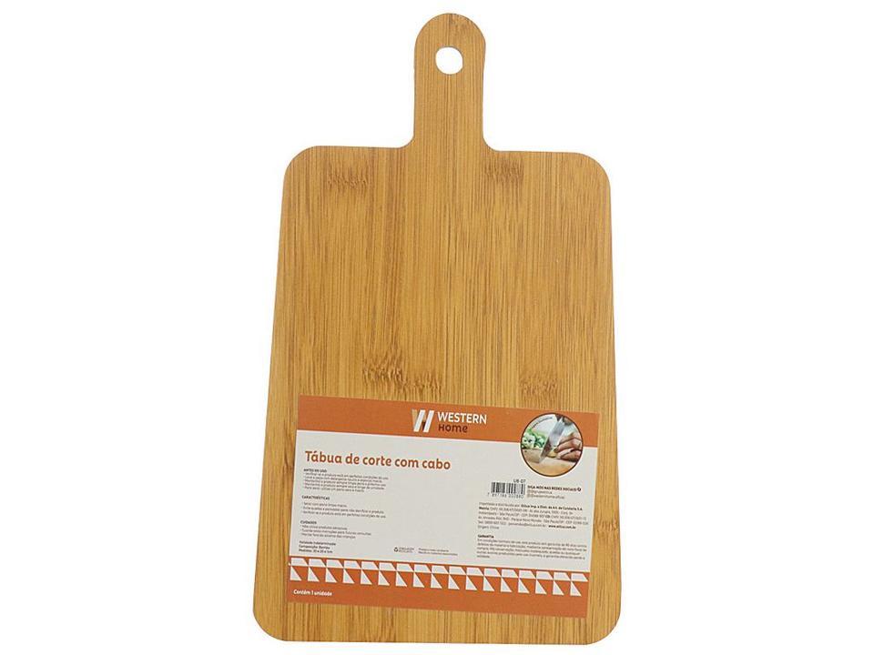 Tábua de Corte de Bambu Retangular Western Home UB-07 - 1