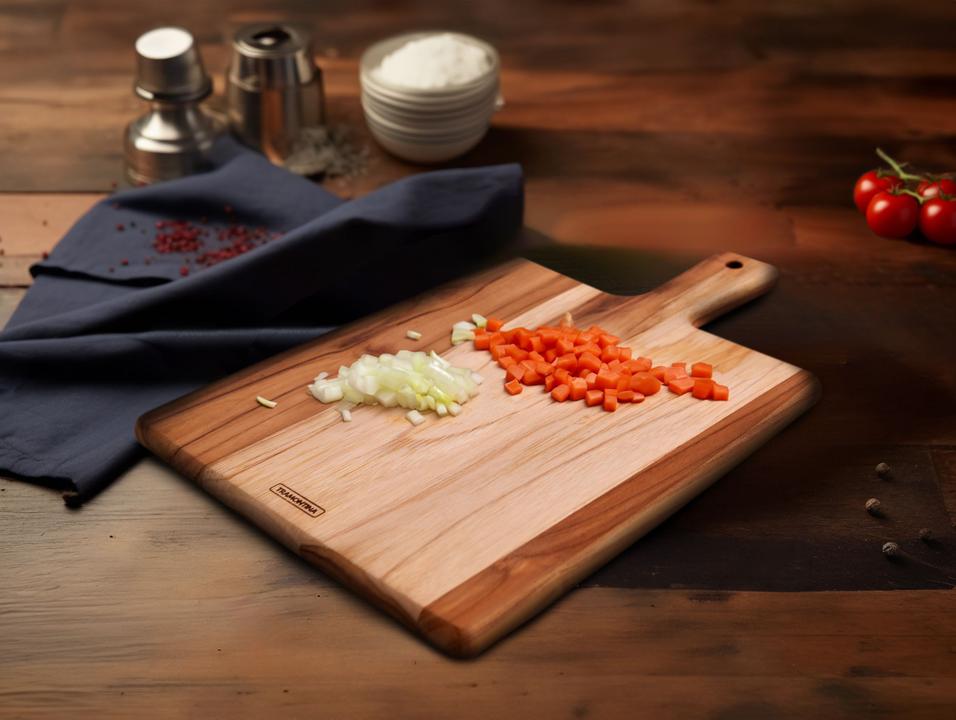 Tábua de Corte de Madeira Retangular Tramontina Kitchen 40x27cm - 1