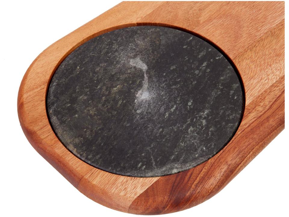 Tábua de Frios de Madeira Retangular Tramontina Mogno Africano 48x19cm - 3