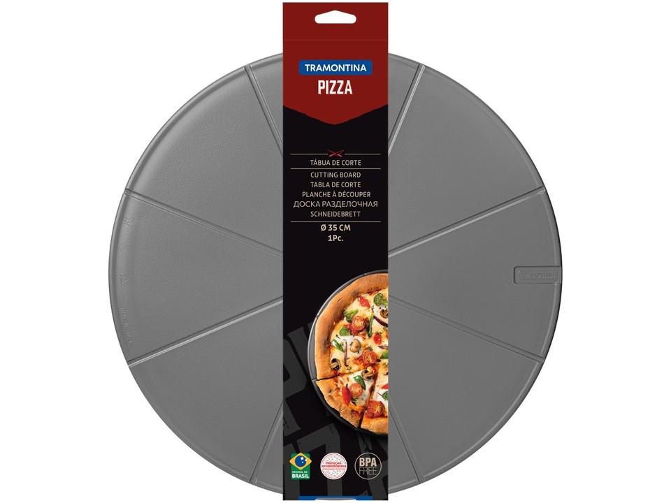 Tábua de Pizza de Polipropileno Redonda Tramontina 23768160 35cm - 5