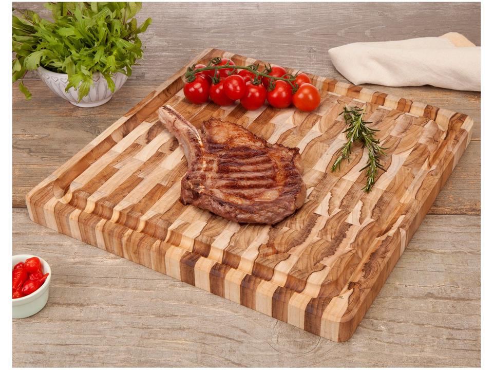 Tábua Multiuso de Madeira Quadrada - 1