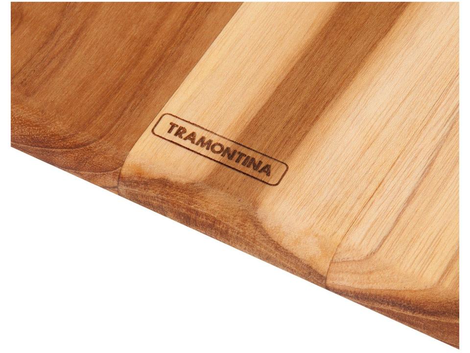 Tábua Multiuso de Madeira Retangular Tramontina Teca 48x19cm - 3