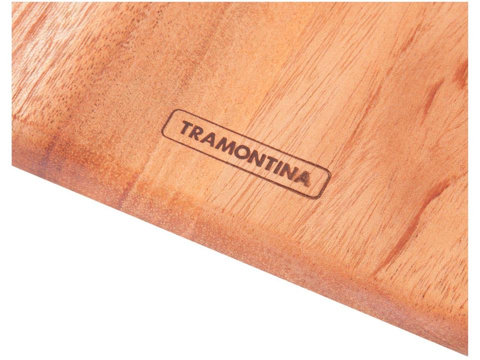 Tábua para Burguer de Madeira Retangular Tramontina Mogno Africano 34x23cm - 5