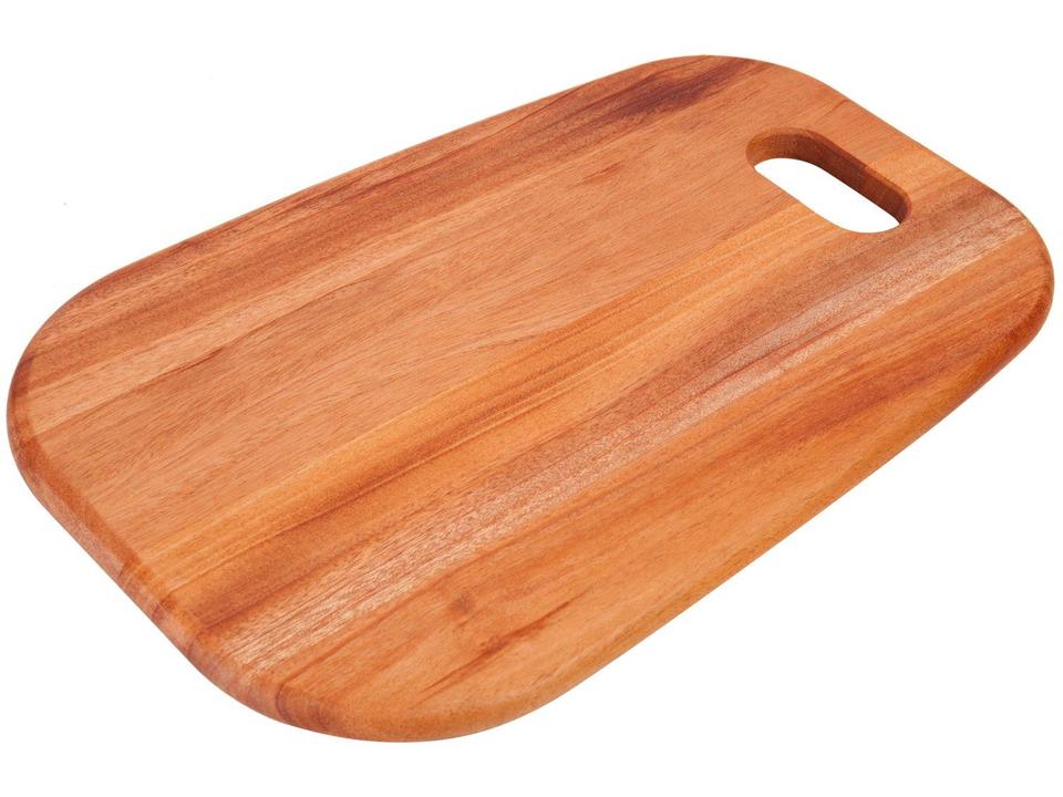 Tábua para Burguer de Madeira Retangular Tramontina Mogno Africano 34x23cm - 2