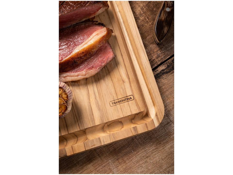 Tábua para Churrasco de Madeira Retangular Tramontina 132120 - 4