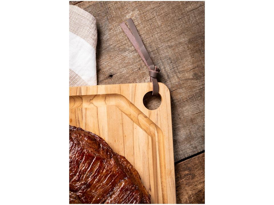 Tábua para Churrasco de Madeira Retangular Tramontina 13212052 20x33cm - 1