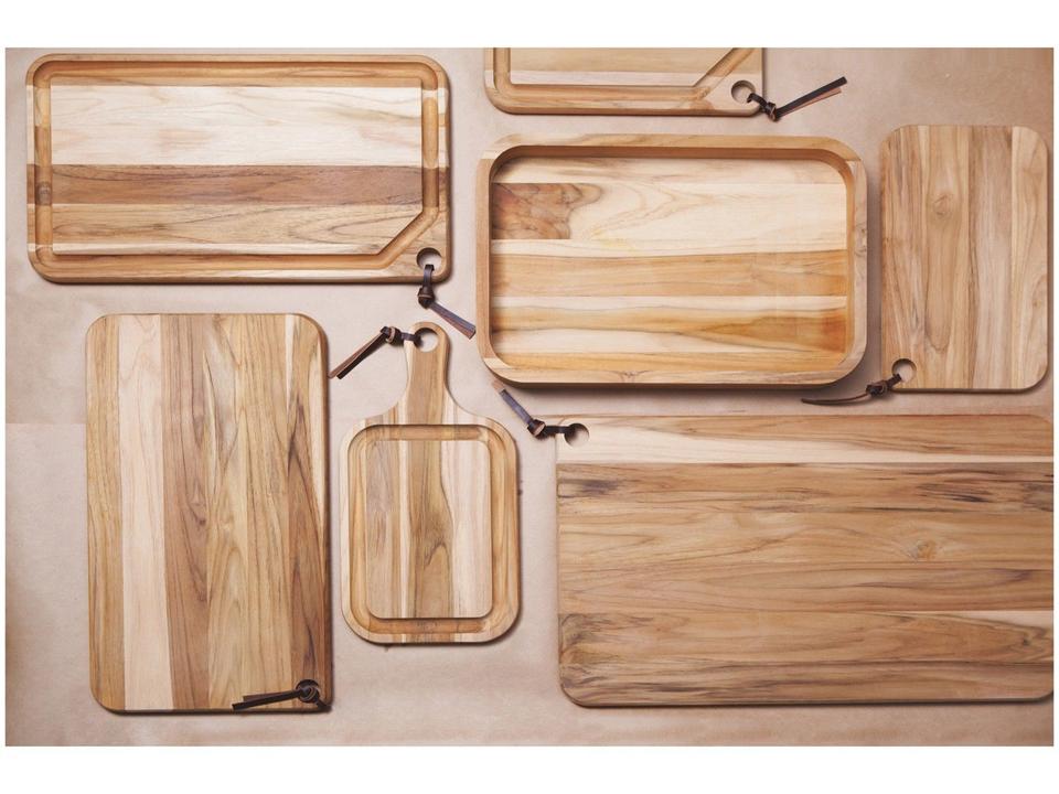 Tábua para Churrasco de Madeira Retangular Tramontina 13214/052 49x28cm - 2