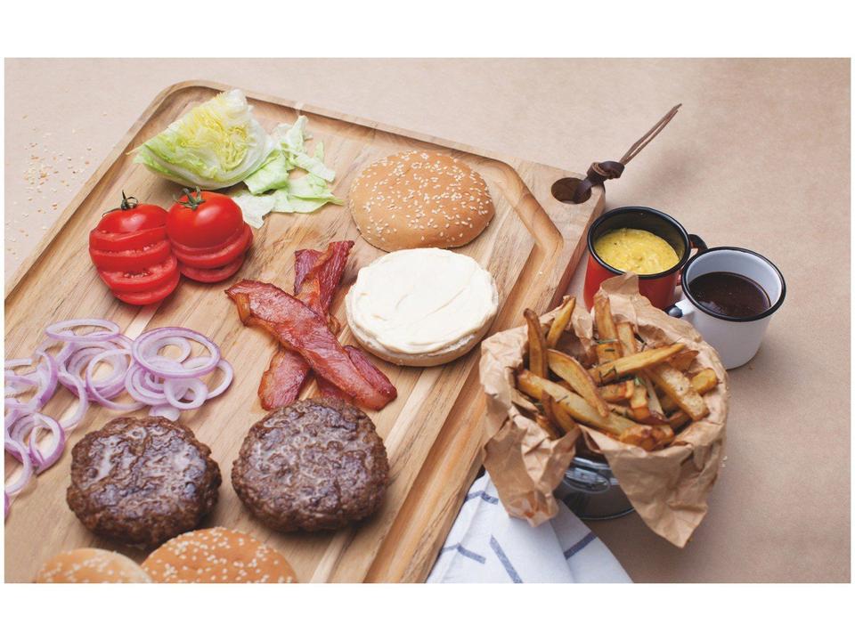 Tábua para Churrasco de Madeira Retangular Tramontina 13215/052 60x36cm - 1