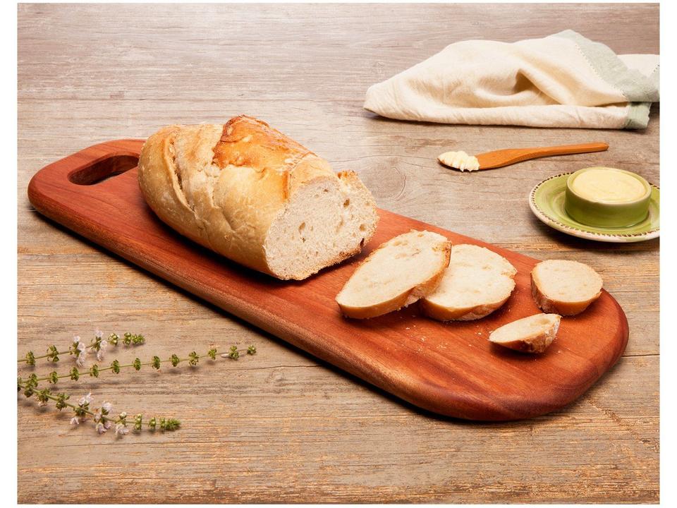 Tábua para Pães de Madeira Retangular Tramontina Mogno Africano 48x19cm - 1