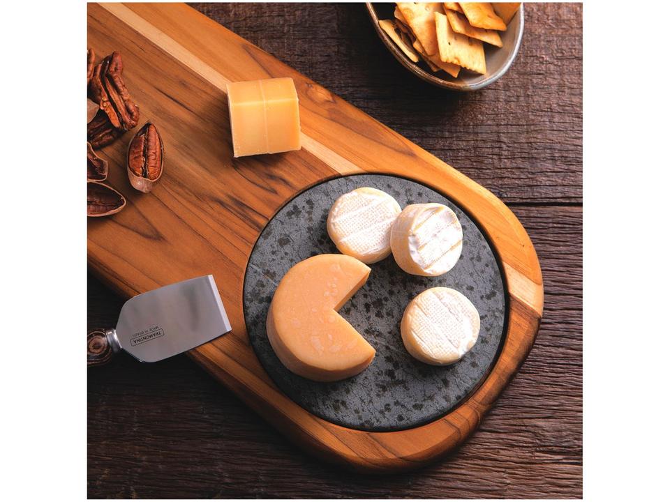 Tábua para Queijos de Madeira com Pedra Retangular Tramontina Provence 48x19cm - 1