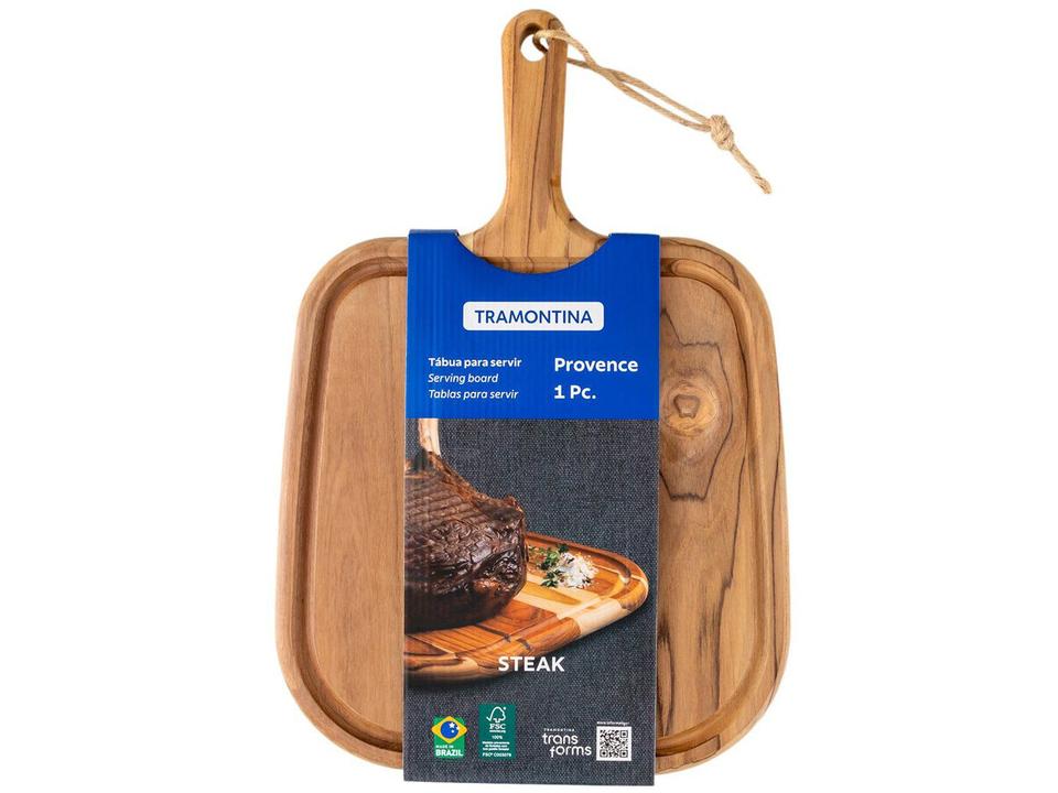 Tábua para Steak de Madeira Retangular Tramontina Provence 40x27cm - 9