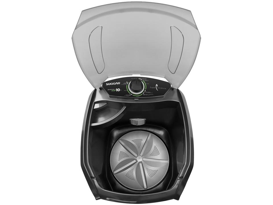 Tanquinho 10Kg Suggar Lavamax Eco Desligamento Automático Timer Flitro Cata-Fiapos - 3