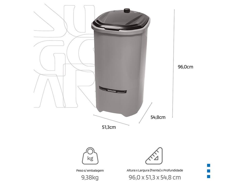 Tanquinho de Lavar Roupas Suggar 10kg Neo Eco - 7
