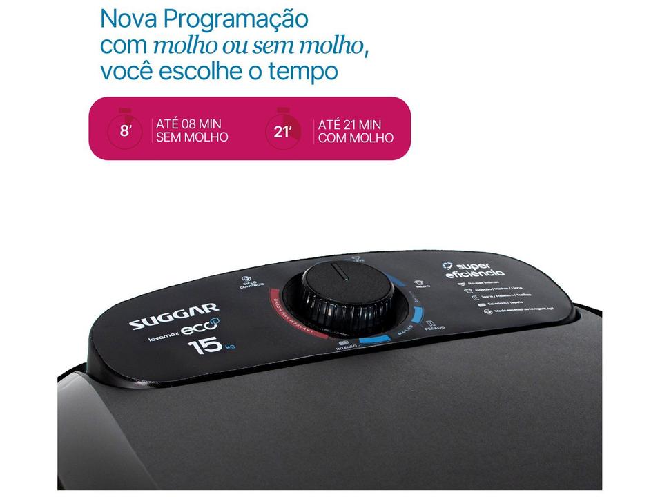Tanquinho de Lavar Roupas Suggar 15kg Lavamax Eco - 2