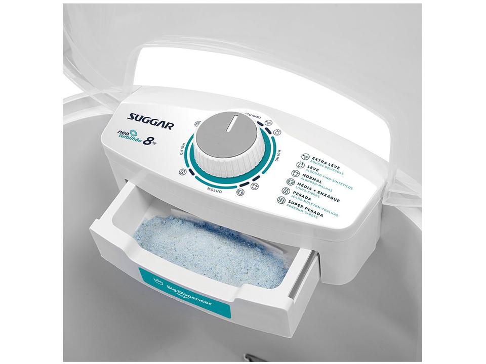 Tanquinho de Lavar Roupas Suggar 8Kg Neo LE8001BR - 7